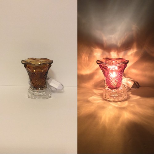 Electric Glass Oil Burners - Brown