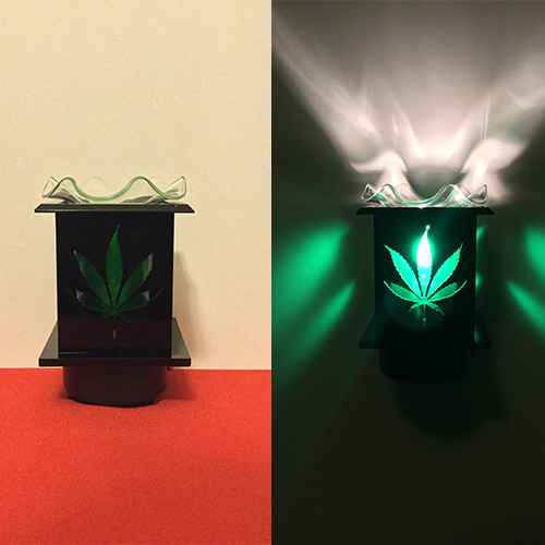 Touch Activated Green Leaf