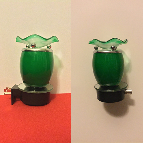 Colored Glass Electric Plug-Ins