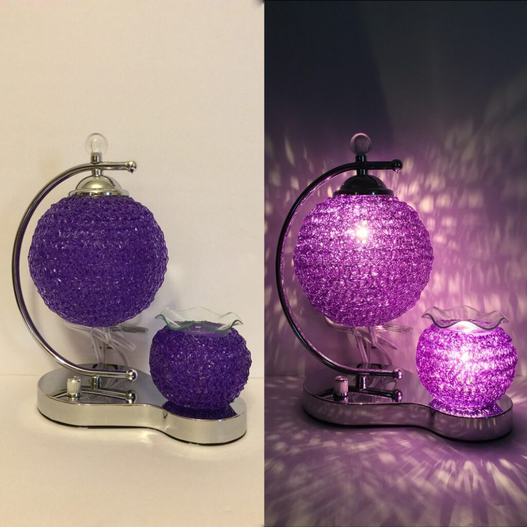 Electric Dual Oil Burners - Purple