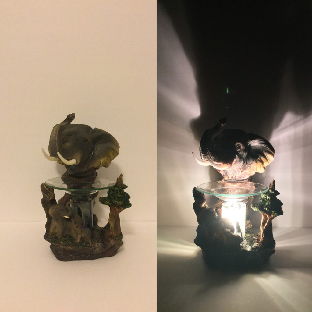 Resin Electric Burners - Elephants