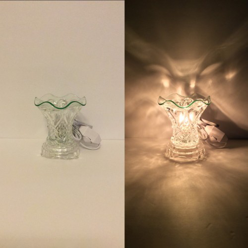 Electric Glass Oil Burners - Clear