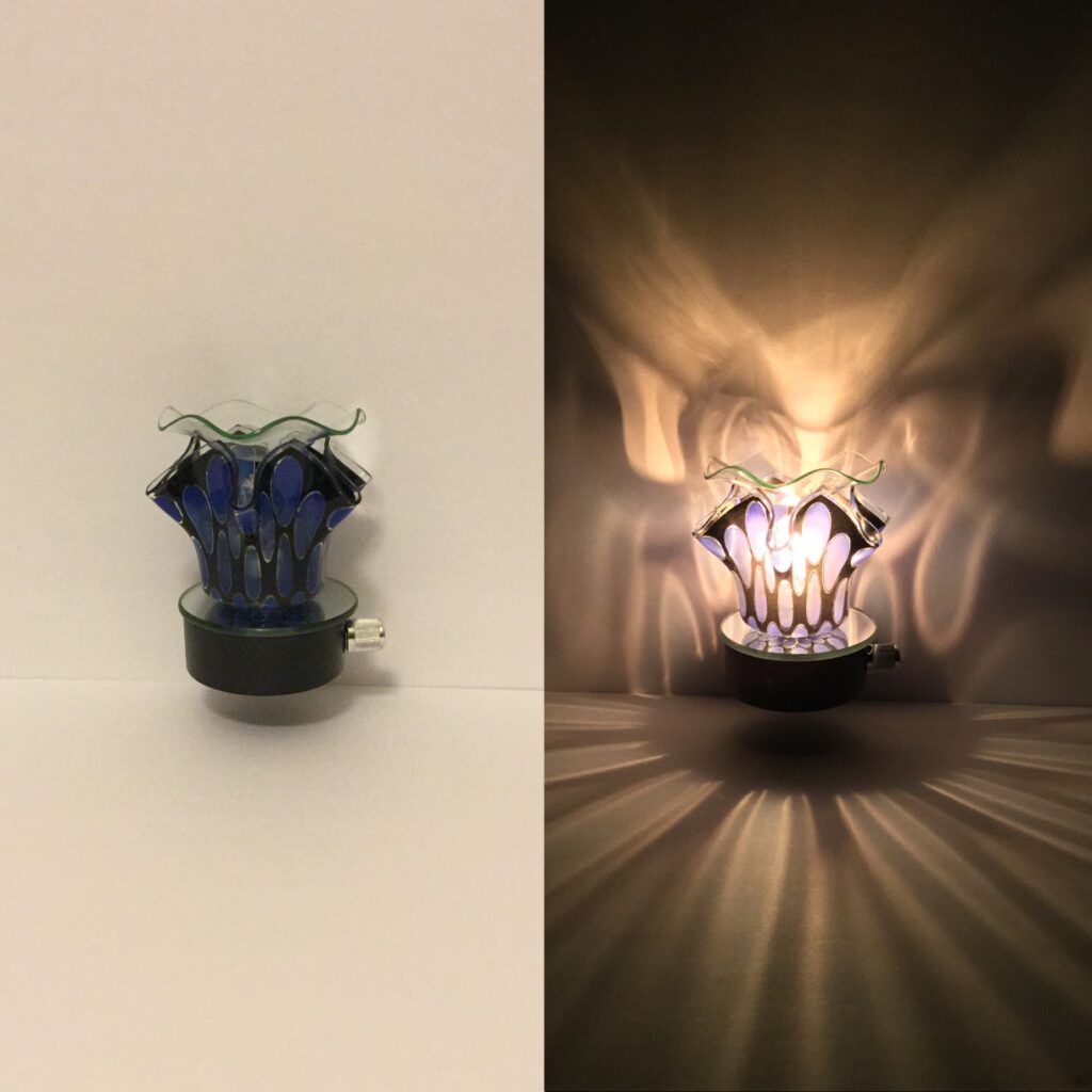 Spotted Glass Plug-Ins - Blue