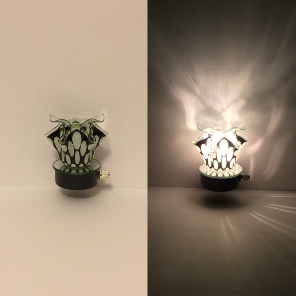 Spotted Glass Plug-Ins - White