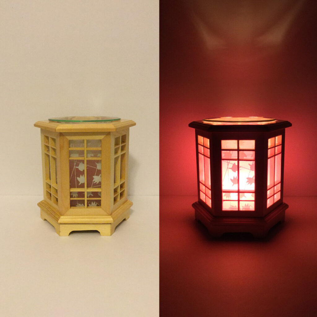 Electric Wood Burners - Hexagon Pane